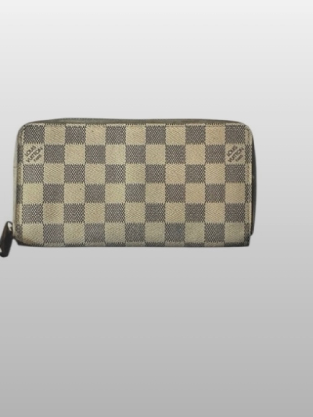 Authentic Louis Vuitton Damier Azur Zip Around Wallet